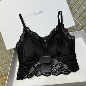 Yves Saint Laurent #SAINT LAUREN Silk and Lace Short Suspender